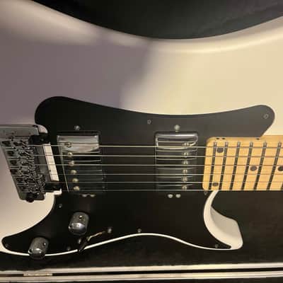 Vigier Excalibur Indus 2020 (Satin/Matte White with Satin Matte Black Pickguard, Trem) image 4