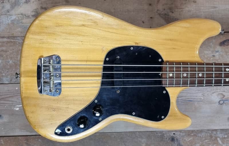 Fender Musicmaster Bass 1978 Natural Refin image 1