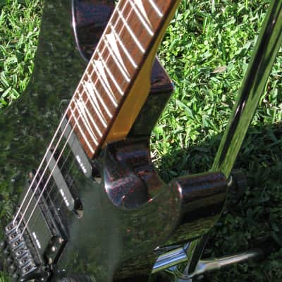 1980's Kaman Applause GTX 23 Black/Red metallic flake electric