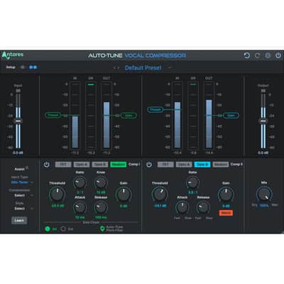 Antares Audio Technologies Auto-Tune Vocal Compressor Dual-Stage Digital Compression Powered by (Download) image 7