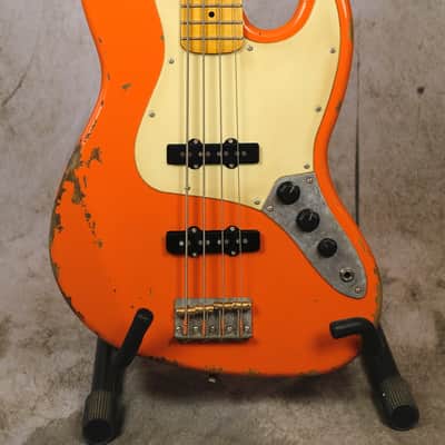 Luthier made Jazz Bass 2020 Aged Capri Orange image 2