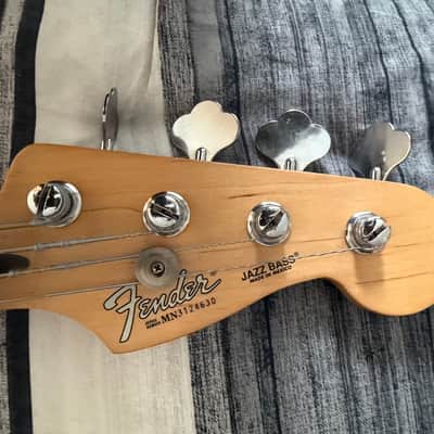 Fender Jazz Bass 1993 Vintage with Vintage Red Badge Chainsaw Hard shell case image 8