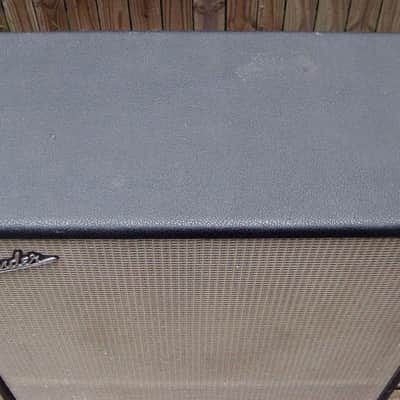 Vintage late 1960s Fender Bassman 2x15" cabinet - JBL D140F, w/ cover image 2