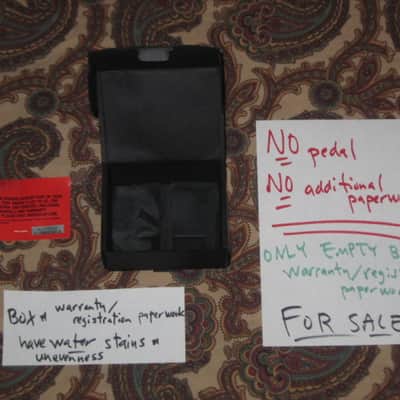 used condition (has some visible water stains & unevenness) genuine MXR EMPTY BOX ONLY for M296 Classic 108 Fuzz Mini + orig Warranty Registration paperwork with matching SN (NO pedal/NO additional paperwork, also NO adapter) 2018-2026 (specifically 2018) image 2