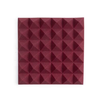 Gator Frameworks 8 Pack of 12x12" Acoustic Pyramid Panels - Burgundy image 2