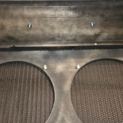 SubZ 2x12 Extension Guitar Cabinet - Pine - Black Tolex - Silver Grill - Open image 8