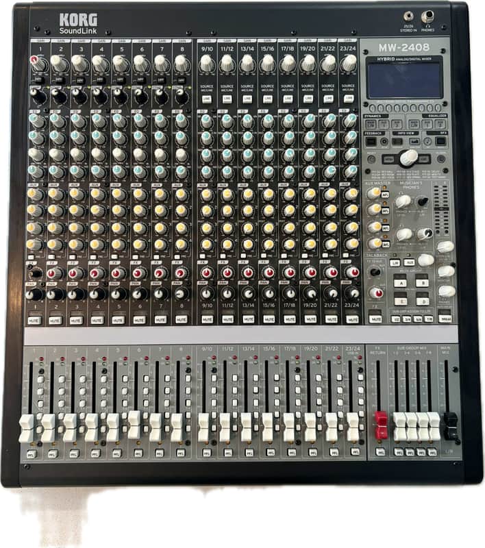 Korg MW2408 SoundLink 24-Channel 8-Bus Mixer 2020 - Present - Black image 1
