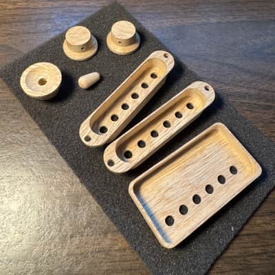 Guilford Korina Holy Grail Combo - H/S/S pickup covers, 3)Skirted (Strat) knobs, 1)5way Strat Knob - USA image 2