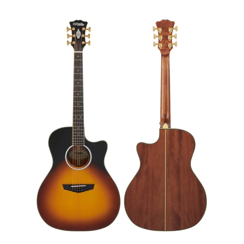 D'Angelico Excel Gramercy Acoustic Electric GA Size Guitar w/Bag, Vintage Sunset image 1