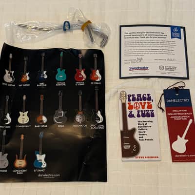 Danelectro 66BT Baritone Semi-Hollow Electric Guitar - 3-Tone Sunburst image 8