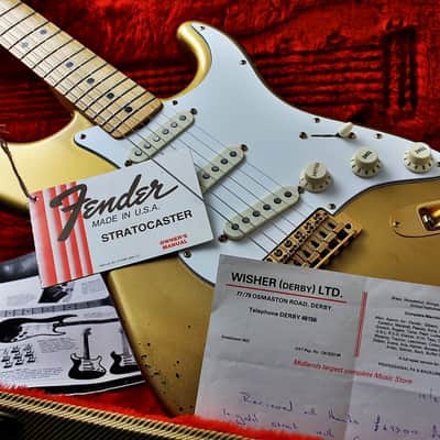 FENDER USA LTD " The Gold Stratocaster" "Gold + Maple" (1981) image 1