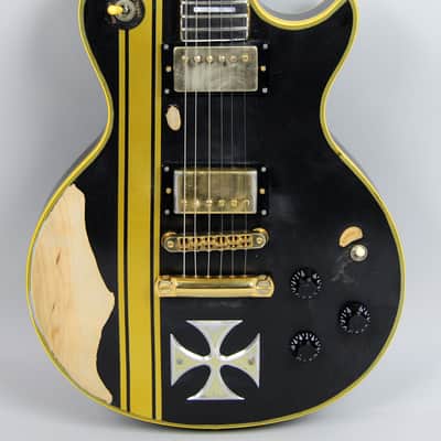 Gibson Les Paul Custom James Hetfield "Iron Cross" Replica 1973 Black Guitar W/HSC USA image 10
