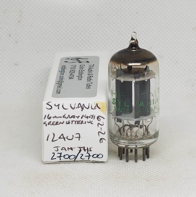 Sylvania JAN 12AU7 Gray Plate Perfectly Balanced Single NOS 12AU7A ECC82 image 1