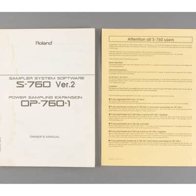 Roland S-760 Ver 2 Owner's Manual [USED]