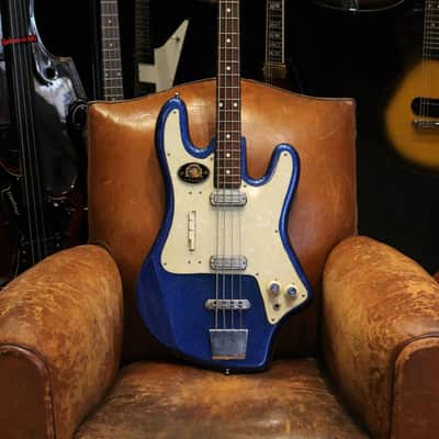 Gemelli Layolo Bass 1965 Blue Sparkle image 1