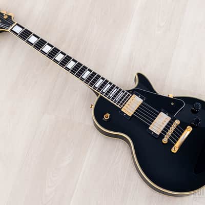 1996 Orville Les Paul Custom Gibson-Licensed '57 Spec Black Beauty w/ Mahogany Top, Japan Fujigen image 11