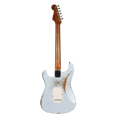 Fender Custom Shop '60s Roasted HS Stratocaster Heavy Relic Sonic Blue image 3