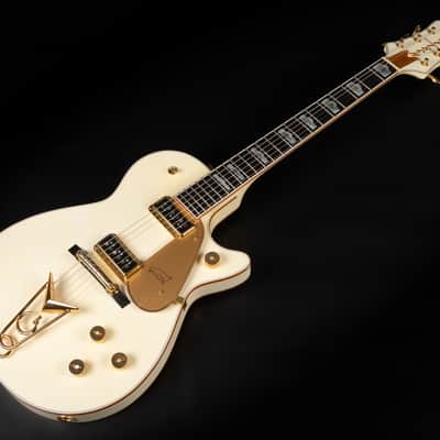 2003 Gretsch G6134 White Penguin - White | Japan Singlecut Dynasonic Pickups Ebony Fretboard w/ Hump Block Feather Motif Inlays First Production Year | OHSC image 5