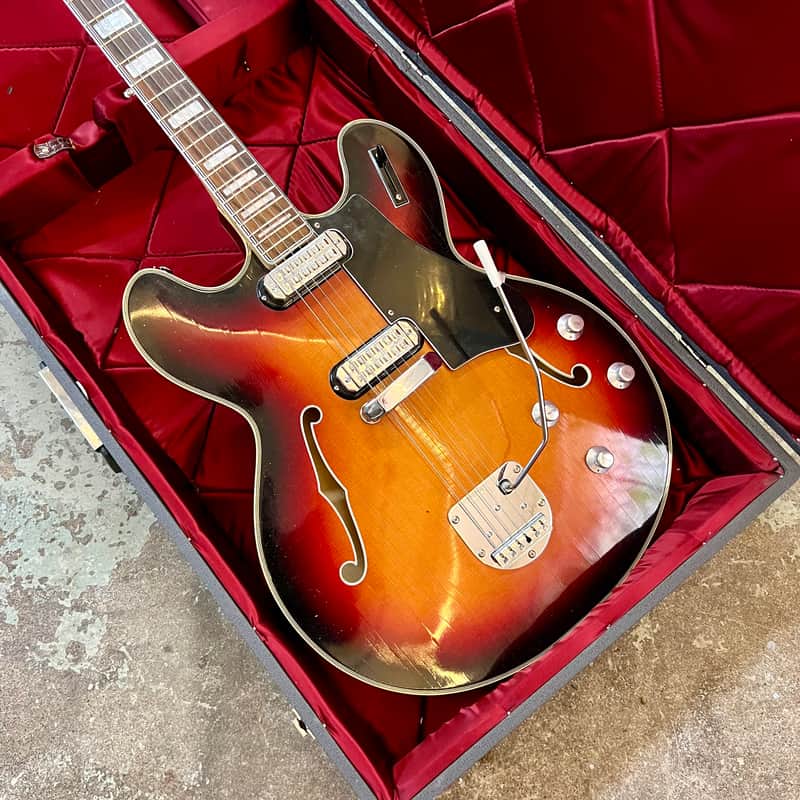 Welson DS-2T Hollowbody electric guitar 1960's - Sunburst vox EKO