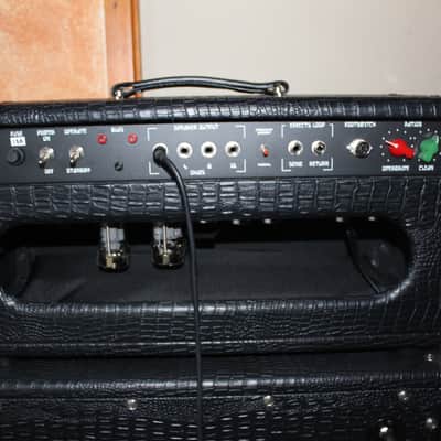 Immagine Amplified Nation Overdrive Reverb 2023 - 50W version - Custom Black Crocodile - Head + 2 x 12" Warehouse WGS12L Cab ! - 14