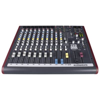 Allen & Heath ZED60-14FX 14 Channel Multipurpose FX Mixer w Effects & Cables imagen 3