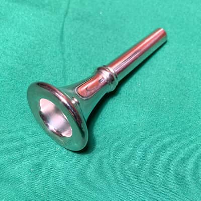 Antique French Horn Mouthpiece-NOS-Unusual Wide Flat Rim-Deep Funnel Cup-Nice! image 2
