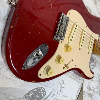1989-1992 Squier II Standard Stratocaster Aged & Relic’d To Look Like A 50’s Custom Shop Factory Wired Tex/Mex Pickups CTS Pots Fender Case image 9