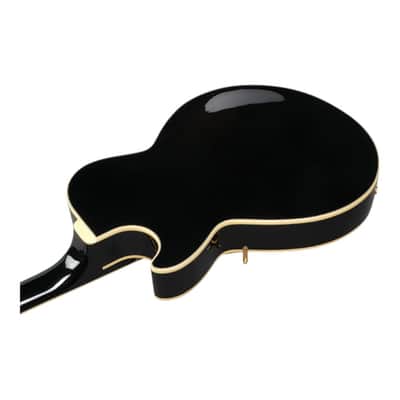 Ibanez GB10 George Benson Signature Hollowbody Electric Guitar, Black image 3