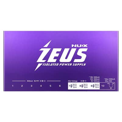NuX Zeus 10 output Isolated Power Supply for Pedalboard w/ FREE Same Day Shipping image 1