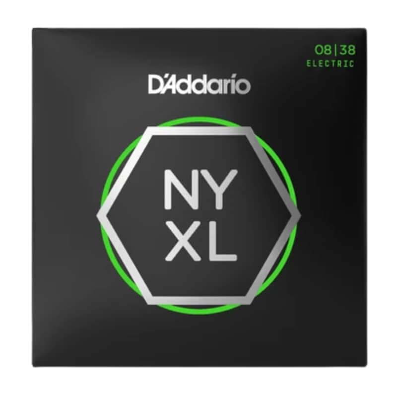 D'Addario 8-38 NYXL Extra Super Light Nickel Wound Electric Guitar Strings image 1