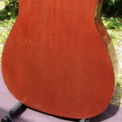 Yamaha FG-180 Red Label Jumbo Dreadnought 1971 - Natural + Hard Case image 7
