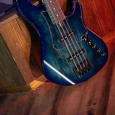 Cort GB-Fusion 4, Blue Burst, 4-String Bass image 23