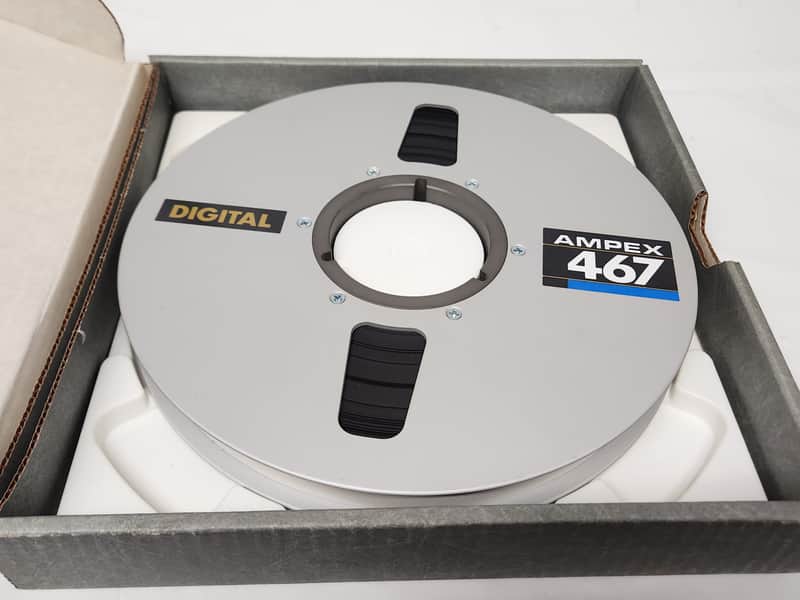 Ampex 467 1" x 4500ft x 10.5" digital audio reel to reel recording tape image 1