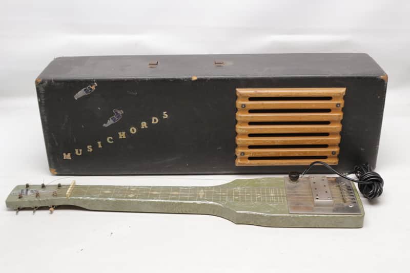 Pre-WWII 1941 Sears / Silvertone 2323 Hawaiian Lap Steel w/ Tube Amp In Case image 1