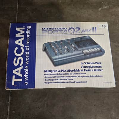 TASCAM Porta 02 mkII Ministudio 4-Track Cassette Recorder 2000s - Blue image 6