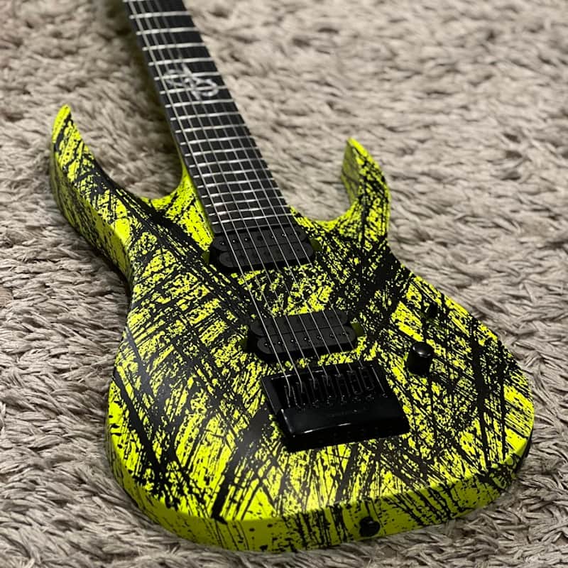 Solar Guitars A1.7LN Canibalismo+ Lemon Neon Matte