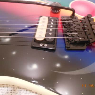 Kramer VERY RARE! BARETTA *GRAIL* GUITAR ART 1985 Custom Graphic image 4