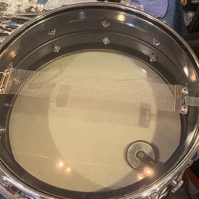 90s Ludwig Black Beauty  5x14" 10-Lug Brass Snare Drum Black Nickel-Chrome Plated image 8