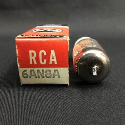 NOS RCA 6AN8A w/ Adapter to 7199 PREAMPLIFIER VACUUM TUBE Tested USA 4.2080-D image 4