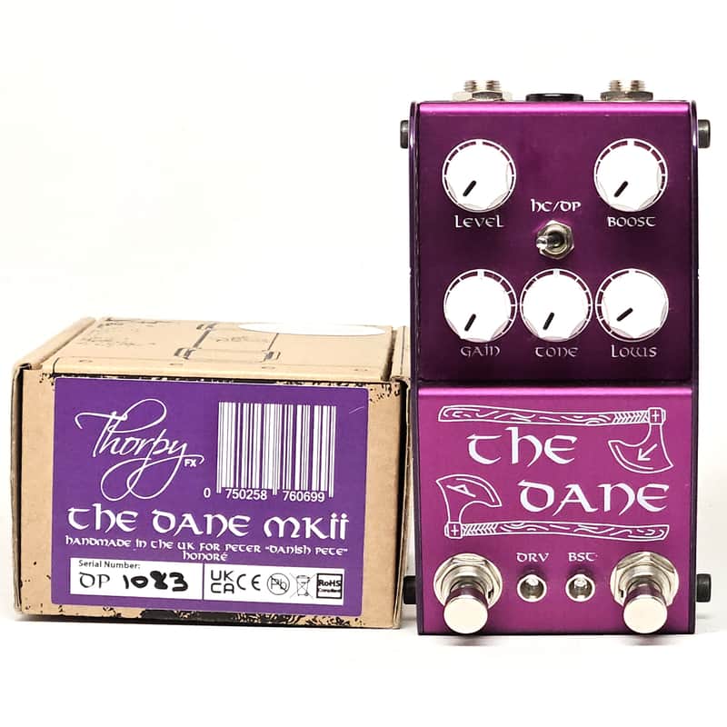 used ThorpyFX The Dane MKII Peter Honore Signature Overdrive / Boost Limited Edition, Excellent Condition with Box! image 1