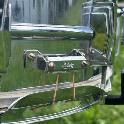 Ludwig LM400 Supraphonic 5x14" 10-Lug Aluminum Snare Drum 1985 - Present - Chrome-Plated image 9