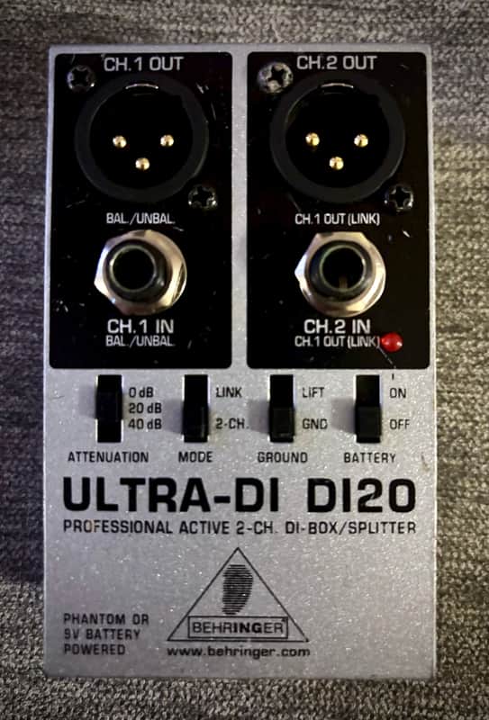 Behringer Ultra-DI DI20 2-Channel Active Direct Box / Splitter image 1
