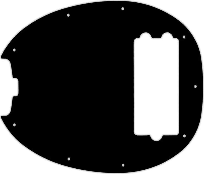 WD Custom Pickguard For Left Hand Music Man Old Smoothie 40th Anniversary StingRay Bass #03P Black/Parchment/B image 1