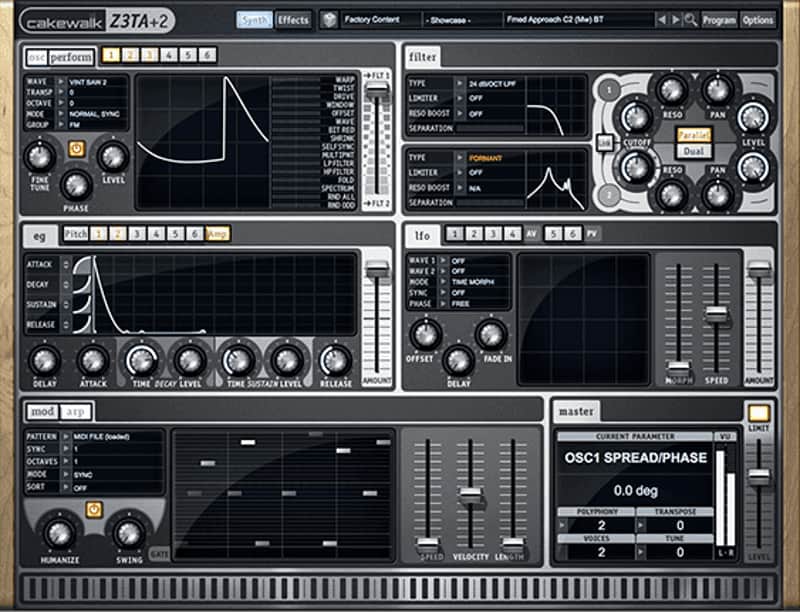 Cakewalk Z3TA+ 2 Waveshaping Synth image 1