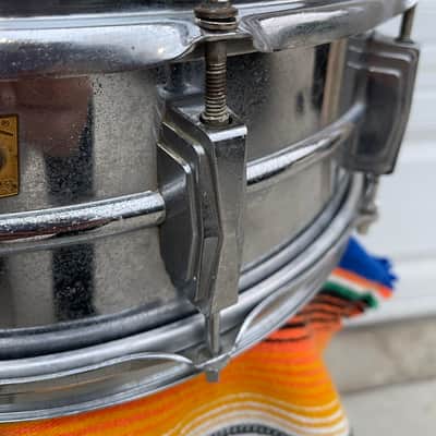 1965 Ludwig LM400 Supraphonic 5x14" 10-Lug Aluminum Snare Drum Chrome-Plated image 5