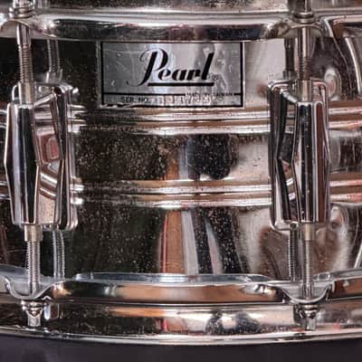 Pearl 5 x 14" Steel Shell Snare Drum 10 Lug image 2