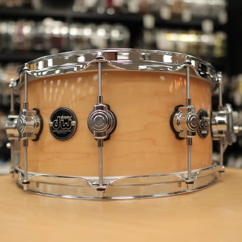 Pre-Owned DW Performance Series 6.5x14" Maple Snare Drum (Natural Gloss Lacquer) DPLHM6514SCX300
