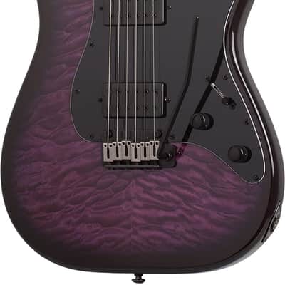 Schecter Traditional Pro Transparent Purple Burst image 1