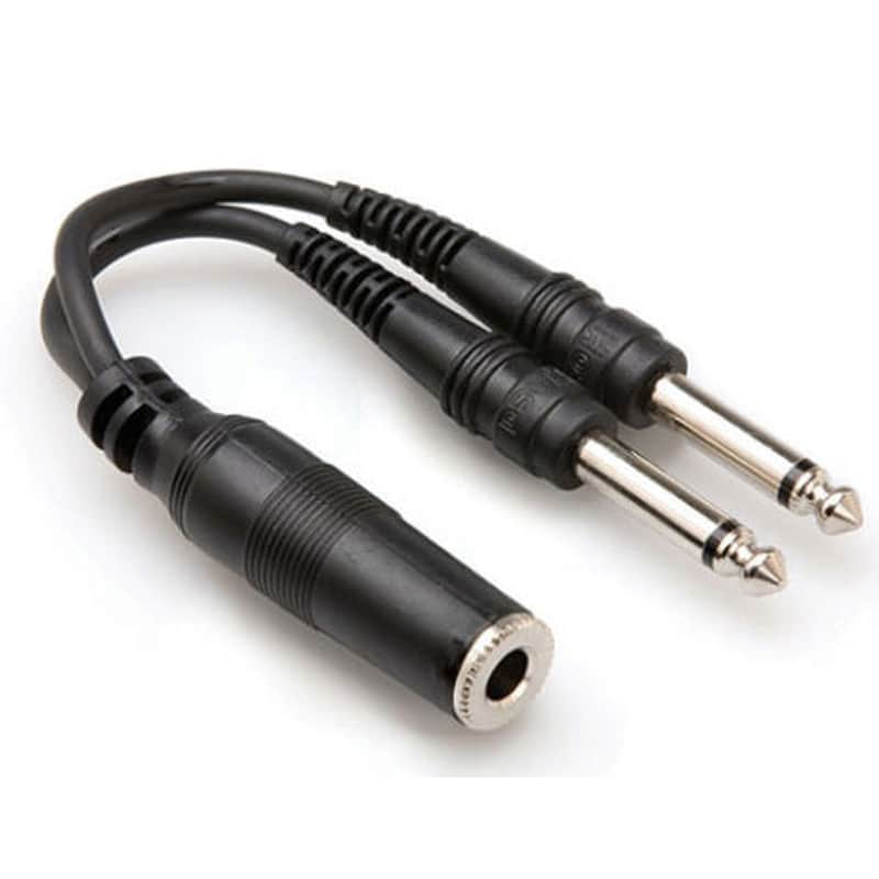 Hosa YPP106 YPP-106 1/4" TS Female to Dual 1/4" TS - 6" image 1