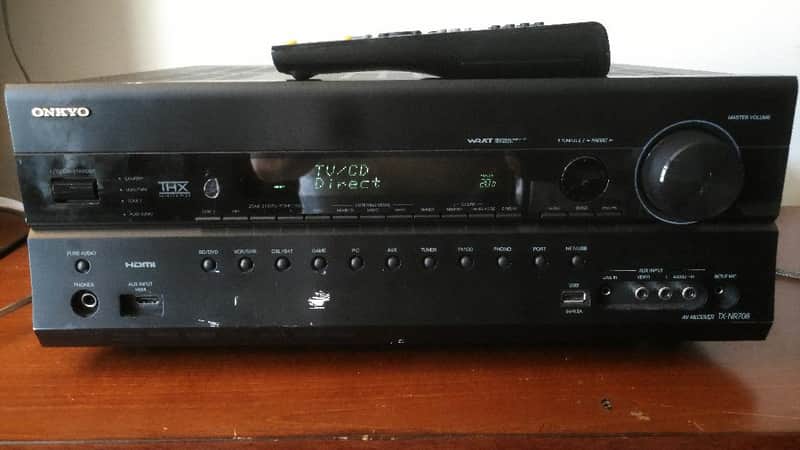 Onkyo TX NR708 7.2 Channel receiver for repair or parts image 1